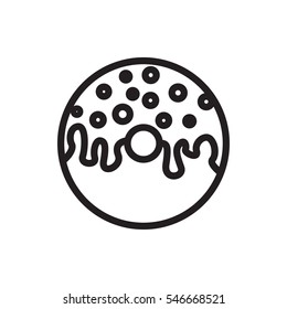 donut icon illustration isolated vector sign symbol