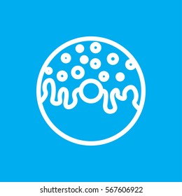 donut icon illustration isolated vector sign symbol