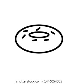 donut icon, illustration, logo design