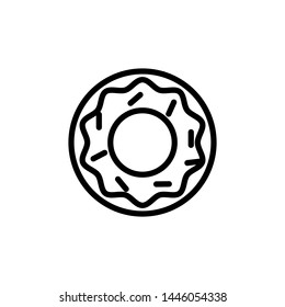 donut icon, illustration, logo design