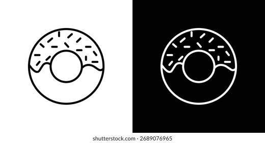 Donut icon Illustration. Vector Graphic. EPS 10