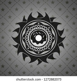 donut icon inside dark badge