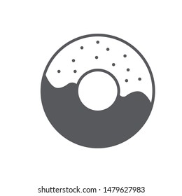 Donut icon isolated on white background. Sweet bakery symbol modern, simple, vector, icon for website design, mobile app, ui. Vector Illustration