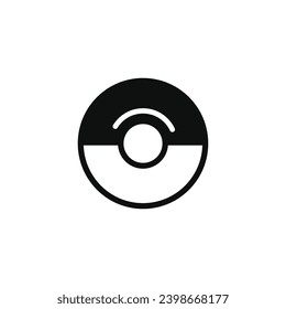 Donut icon isolated on white background