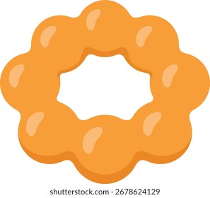 The donut icon isolated on white background