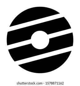 donut icon isolated sign symbol vector illustration - high quality black style vector icons
