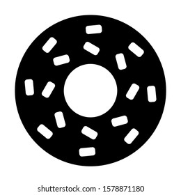 donut icon isolated sign symbol vector illustration - high quality black style vector icons
