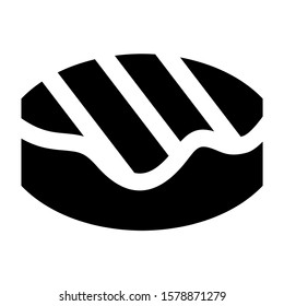 donut icon isolated sign symbol vector illustration - high quality black style vector icons
