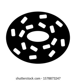 donut icon isolated sign symbol vector illustration - high quality black style vector icons
