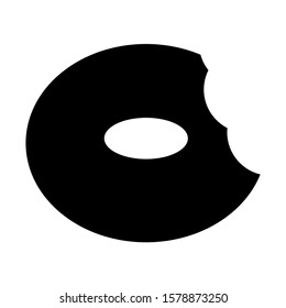 donut icon isolated sign symbol vector illustration - high quality black style vector icons
