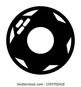 donut icon isolated sign symbol vector illustration - high quality black style vector icons
