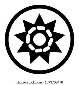 donut icon isolated sign symbol vector illustration - high quality black style vector icons
