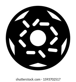 donut icon isolated sign symbol vector illustration - high quality black style vector icons
