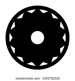 donut icon isolated sign symbol vector illustration - high quality black style vector icons
