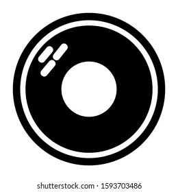 donut icon isolated sign symbol vector illustration - high quality black style vector icons
