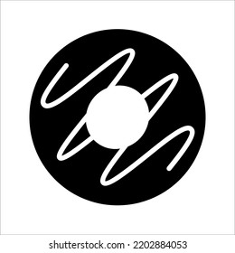 Donut icon isolated sign symbol vector illustration on white background. high quality black style vector icons