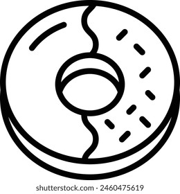 Donut Icon. Donut icon in line