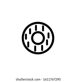 Donut icon. Line design template