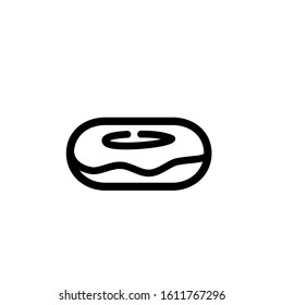 Donut icon. Line design template