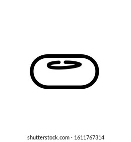 Donut icon. Line design template