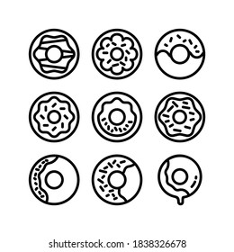 Donut icon or logo isolated sign symbol vector illustration - Collection of high quality black style vector icons
