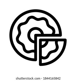 Donut icon or logo isolated sign symbol vector illustration - high quality black style vector icons
