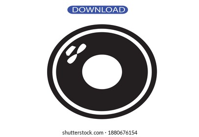 donut icon or logo isolated sign symbol vector illustration - high quality black style vector icons.