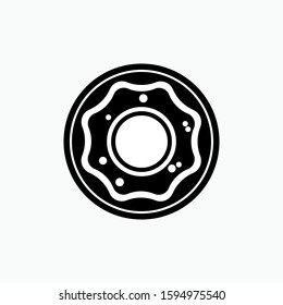 Donut Icon. Meal  Symbol. Applied for Design, Presentation, Website or Apps Elements - Vector.