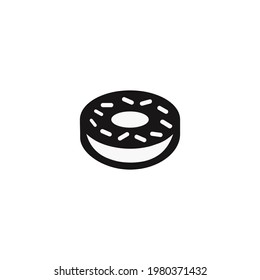 donut icon on a white background