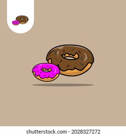 donut icon on white background. Perfect use for web, pattern, design, icon, ui, ux, etc.