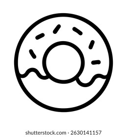 Donut icon on white background vector
Vector icon USA food