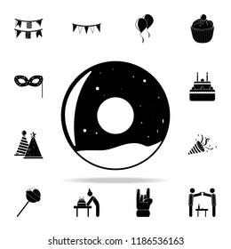 donut icon. Party icons universal set for web and mobile