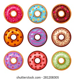 Donut icon set