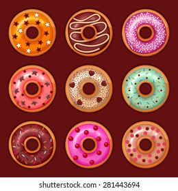 Donut icon set