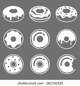 Donut icon set