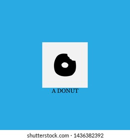 a donut icon sign signifier vector