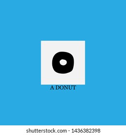a donut icon sign signifier vector