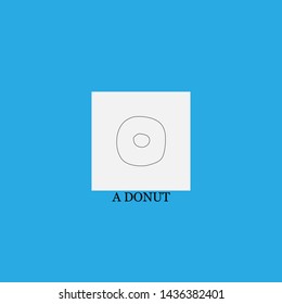 a donut icon sign signifier vector