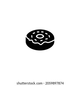 Icono de donut, vector de signo de donut