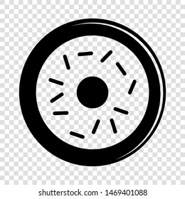 Donut icon. Simple illustration of donut vector icon for web