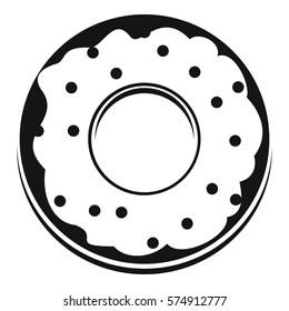 Donut icon. Simple illustration of donut vector icon for web