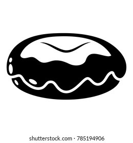 Donut icon. Simple illustration of donut vector icon for web
