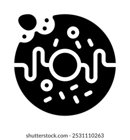 donut icon with style glyph