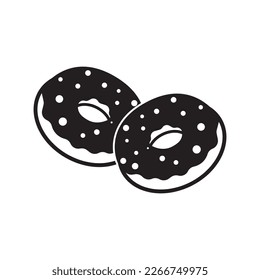 Donut icon symbol ,illustration design template.