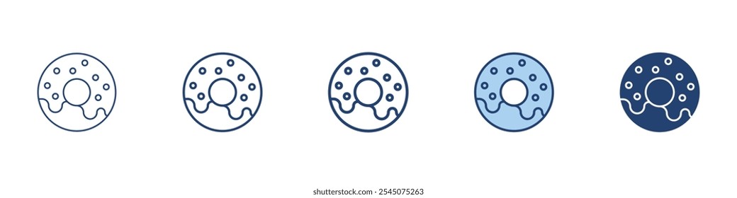 Donut icon Symbol set collection