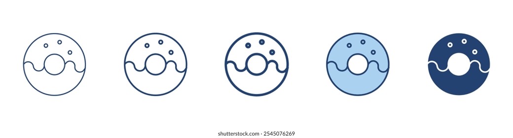 Donut icon Symbol set collection