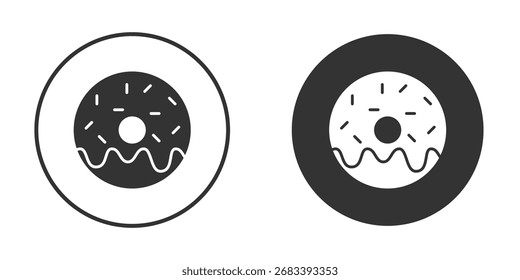 Ícone de rosca, símbolo, pictograma de vetor. Ilustração de elemento simples.