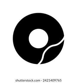 donut icon symbol vector template