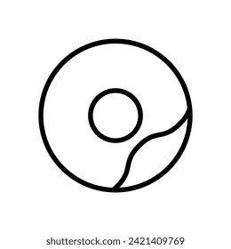 donut icon symbol vector template