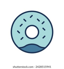 donut icon symbol vector template